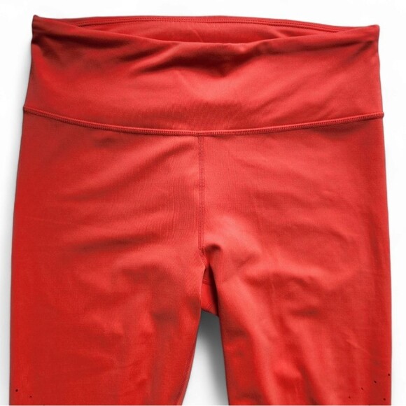 Joy lab perforated Dot legging bright Coral large athleisure comfortable workout - Picture 4 of 7